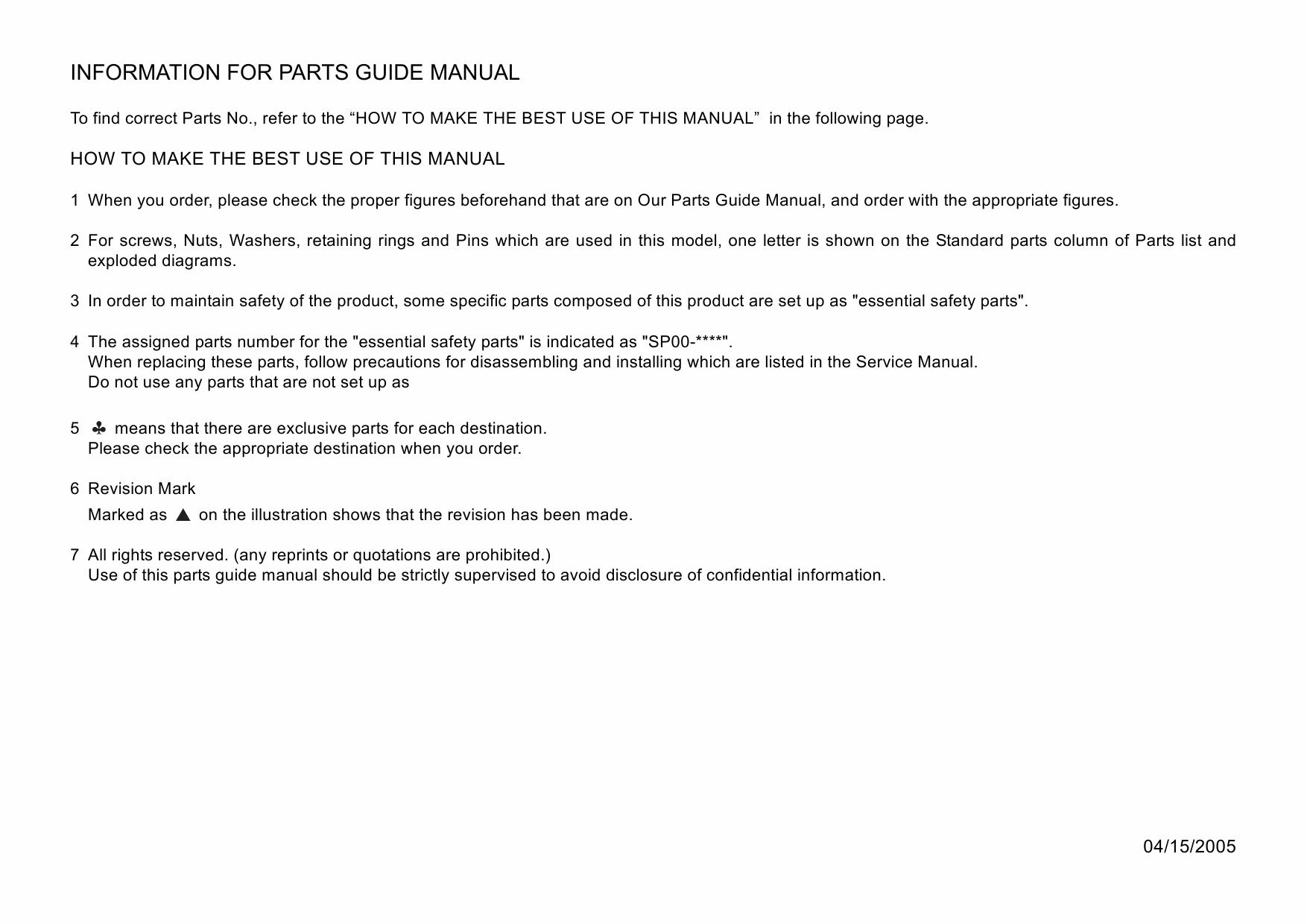 Konica-Minolta Options PF-501 Parts Manual-2